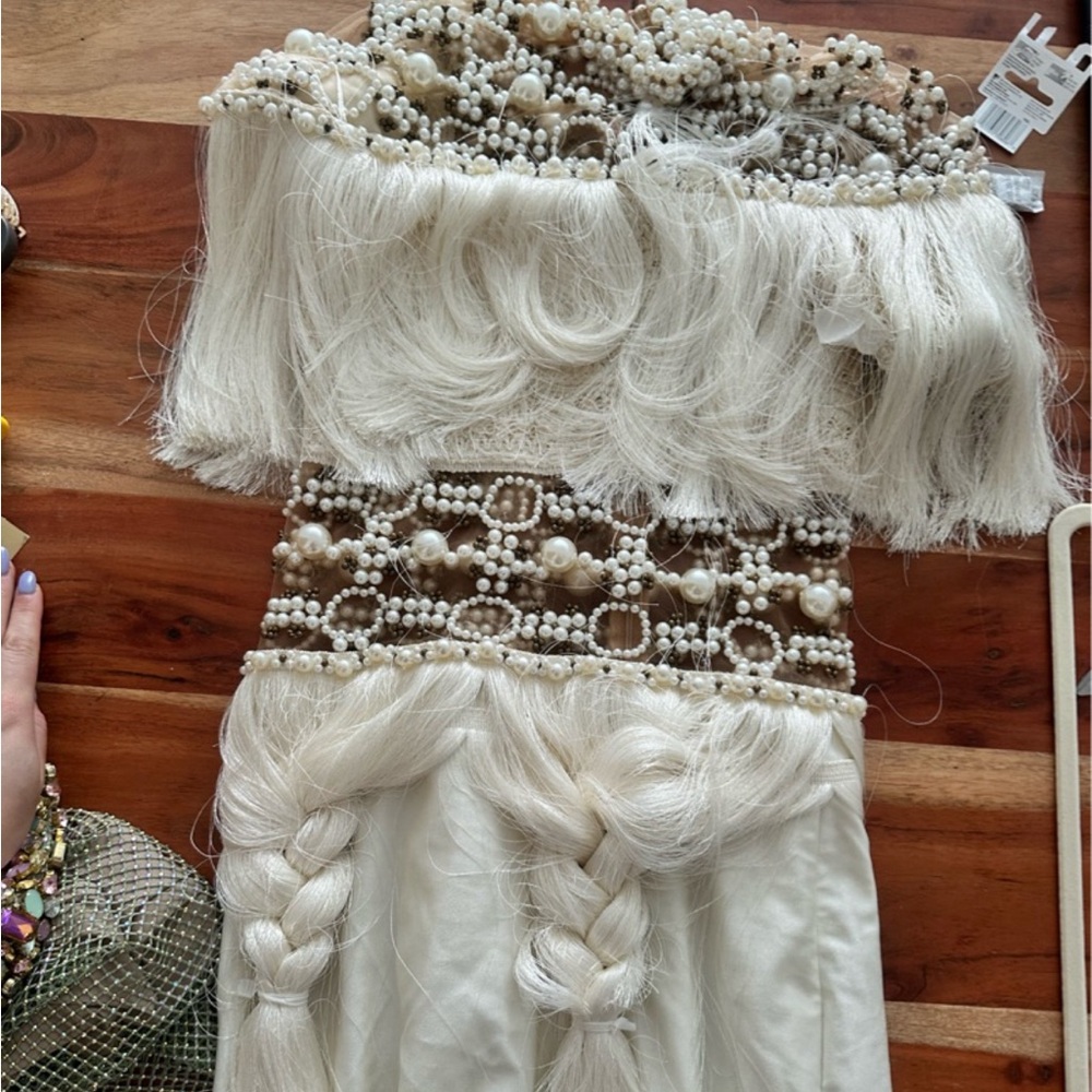 PatBO NWT Hand Beaded Fringe Dress - Picture 4 of 4